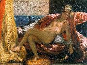Eugene Delacroix Woman with a Parrot _o USA oil painting reproduction